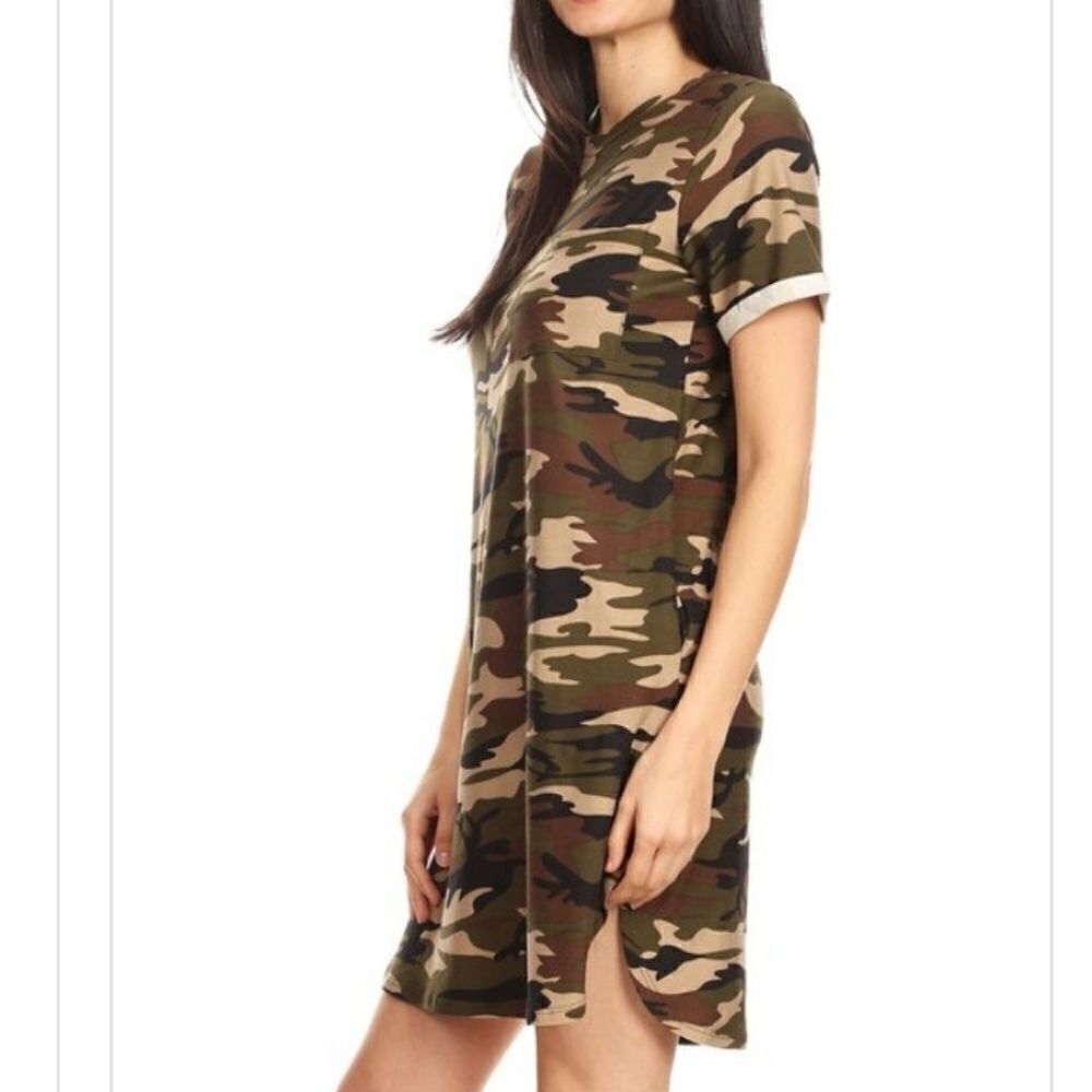 MOA COLLECTION USA CAMO PRINT DRESS ARMY G… - Picture 4 of 5